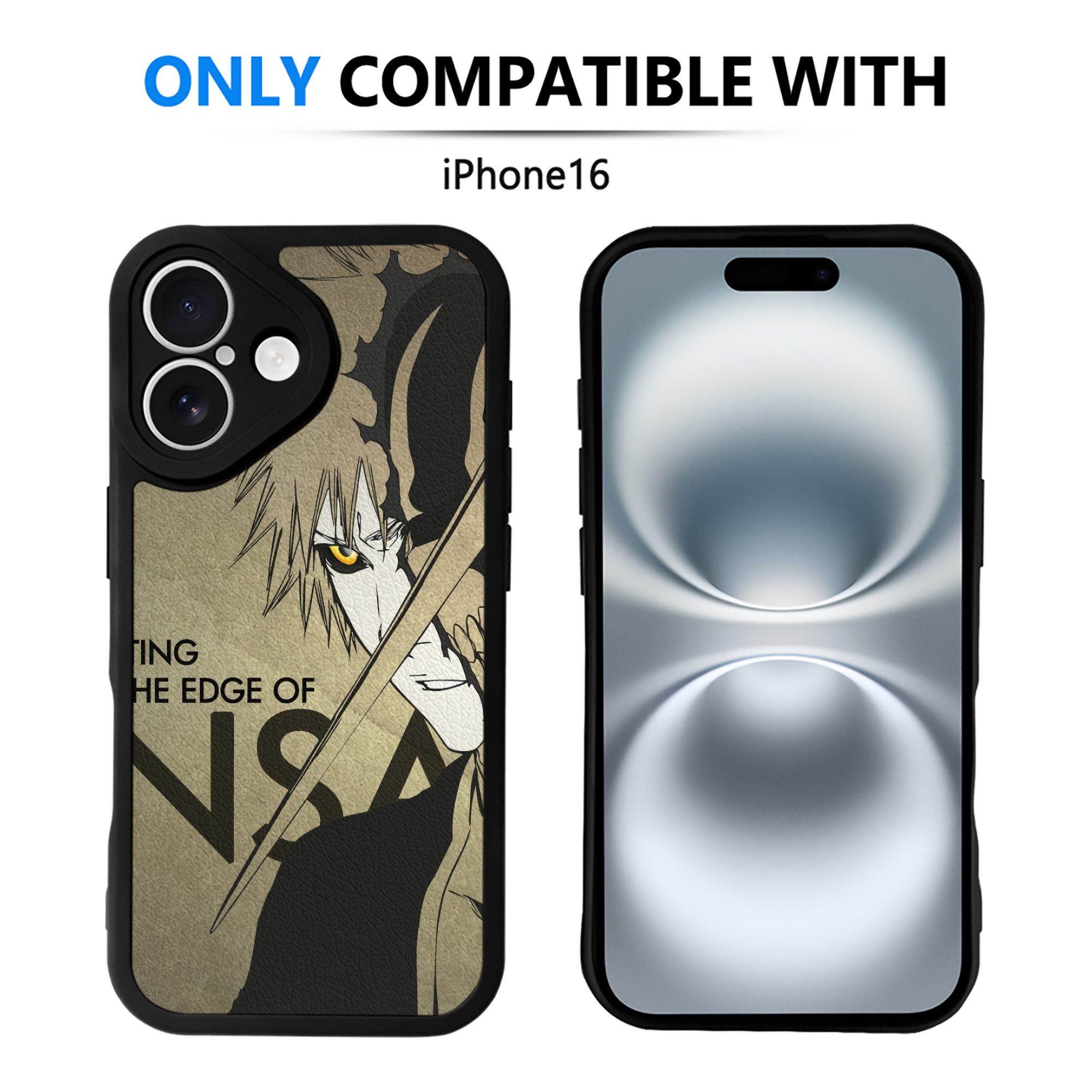 （画像用） ブリーチ BLEACH 【iPhone 16シリーズ対応】シリコンスマホケース（レザー調） 材質：シリコン